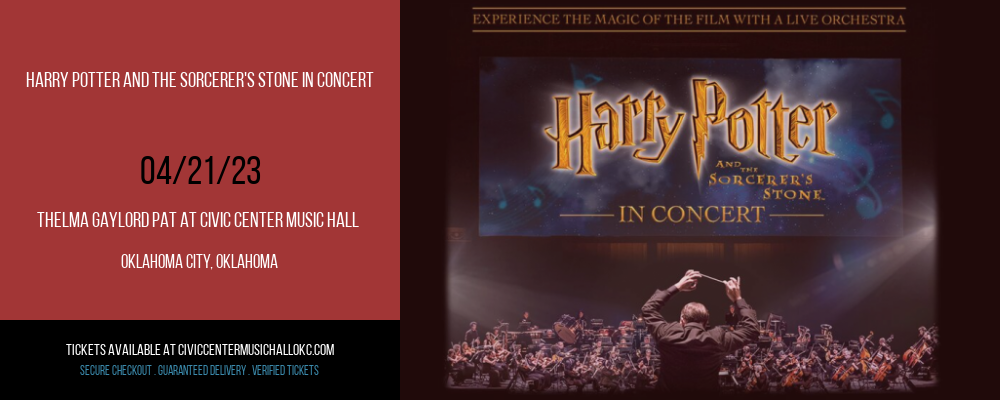 Harry Potter and The Sorcerer's Stone In Concert at Thelma Gaylord at Civic Center Music Hall