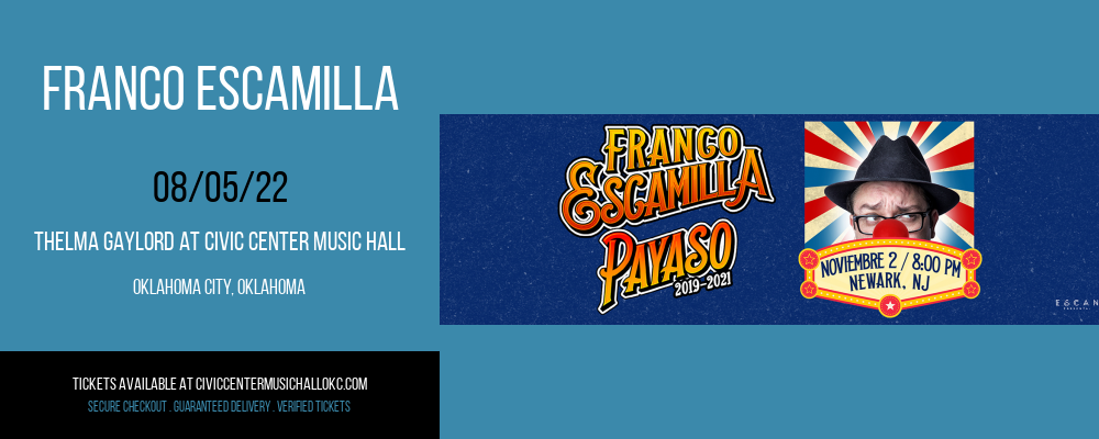 Franco Escamilla at Thelma Gaylord at Civic Center Music Hall