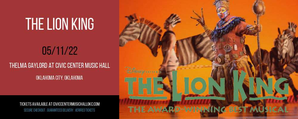The Lion King [CANCELLED] at Thelma Gaylord at Civic Center Music Hall